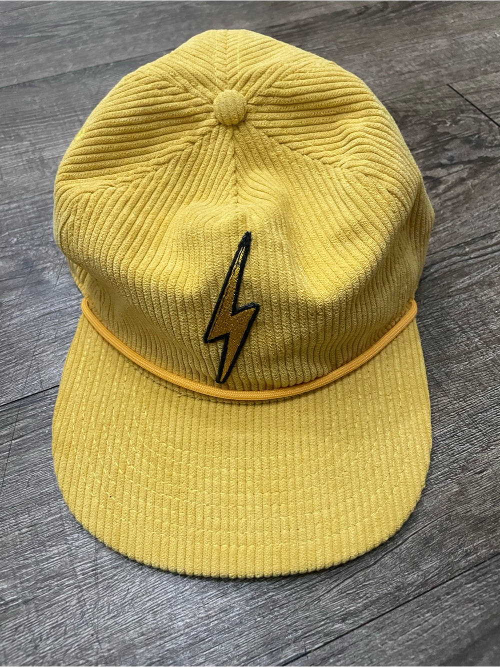 Aviator Nation Yellow Corduroy Bolt Cap
